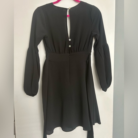 Free Press Mini Black Long Sleeve Dress XXS - Picture 4 of 6
